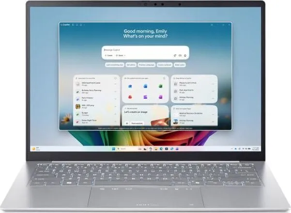 Laptop Consumer Acer Swift Edge 14 AI, cu procesor Intel Core Ultra 7 355, 14'' OLED, 16 GB LPDDR5x, 512 GB