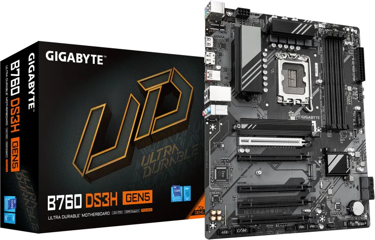 Placa de baza Gigabyte B760 DS3H GEN5, LGA 1700, DDR5, ATX