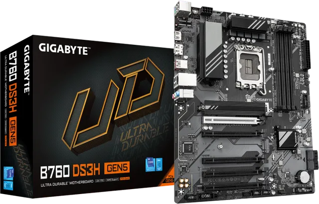 Placa de baza Gigabyte B760 DS3H GEN5, LGA 1700, DDR5, ATX
