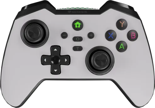 Controller wireless Genesis Mangan 400, tip Analog/Digital, interfata USB, bluetooth, numar butoane 19, Alb