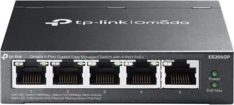 Switch TP-Link Omada ES205GP, Gigabit, 5 porturi