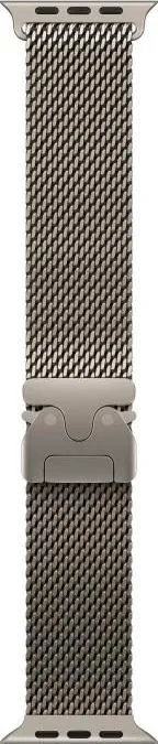Curea pentru Apple Watch 49mm Natural Titanium Milanese Loop - Medium