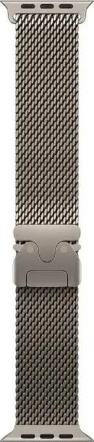 Curea pentru Apple Watch 49mm Natural Titanium Milanese Loop - Medium