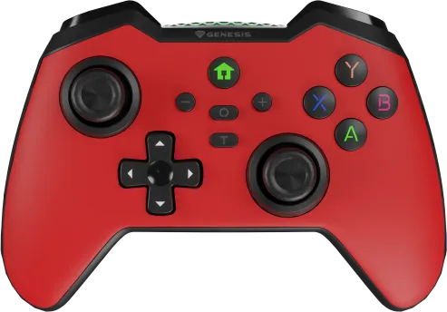 Controller wireless Genesis Mangan 400, tip Analog/Digital, interfata USB, bluetooth, numar butoane 19, Rosu