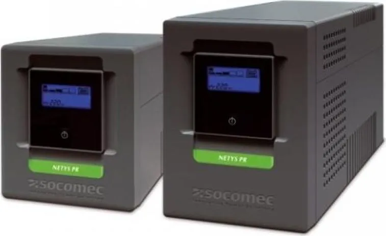 Netys PR Mini Tower UPS Socomec 1000VA / 700W, tehnologie line interactive, unda sinusoidala