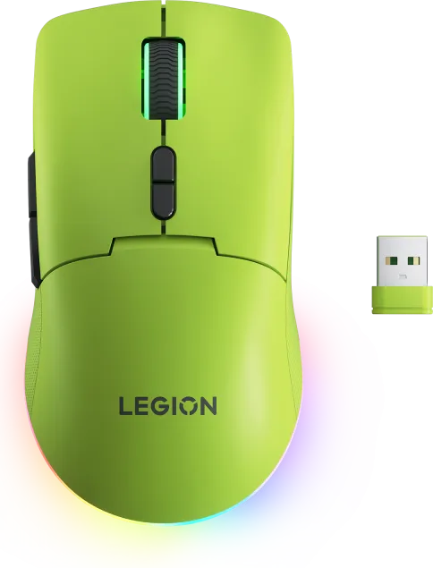 Mouse Gaming Wireless Lenovo Legion M220, 5000 dpi, Verde