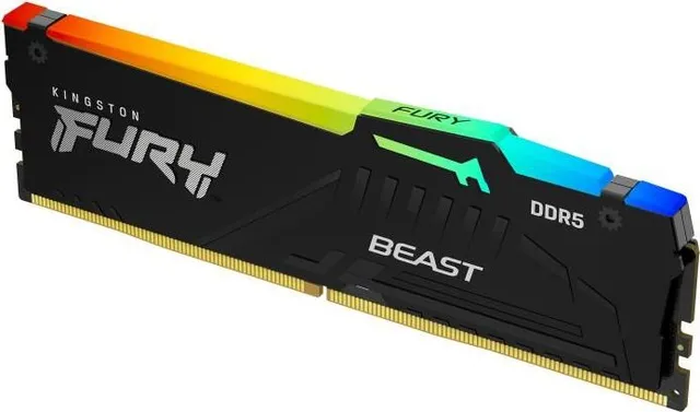 Memorie RAM Kingston FURY Beast RGB, 5200MHz, CL40