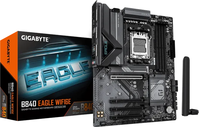 Placa de baza Gigabyte B840 Eagle WIFI6E, Socket AM5, DDR5, ATX