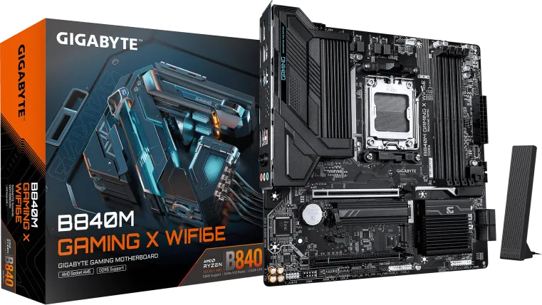 Placa de baza Gigabyte B840M Gaming X WIFI6E, Socket AM5, DDR5, Micro-ATX