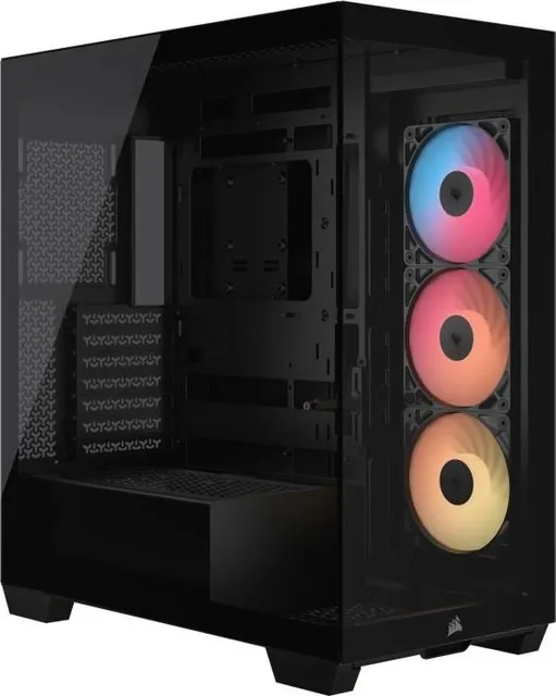 Carcasa Corsair 3500X RS-R ARGB, Mid Tower, Black