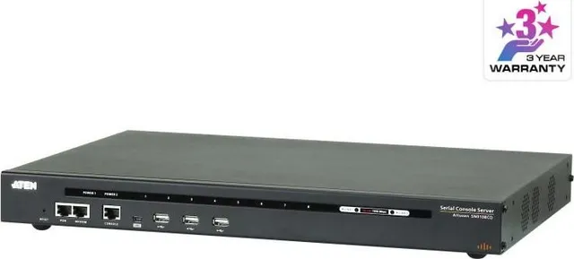 ATEN SN0108CO-AXA-G. Console port: RJ-45/Mini-USB. Dimensions (WxDxH): 329.8 x 437.2 x 44 mm