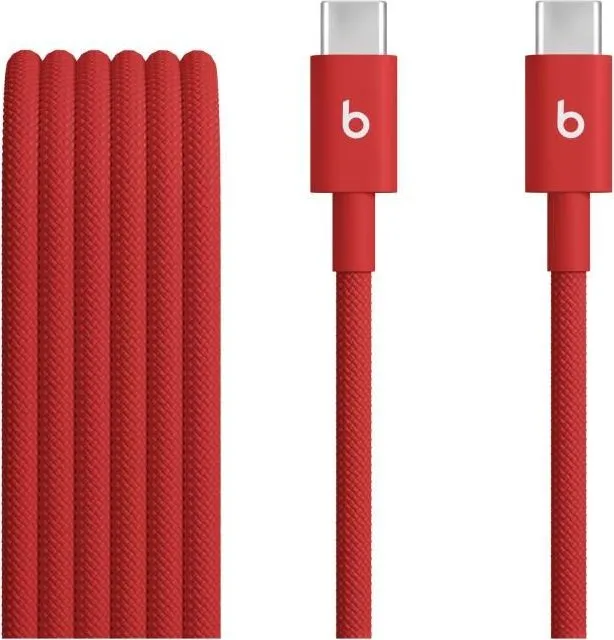Beats USB-C to USB-C Woven Cable (1.5 m) - Rapid Red