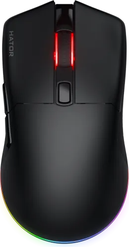 Mouse Gaming Wireless Hator Pulsar 3 Wireless, 12000 dpi, negru