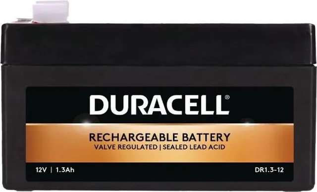 Security Battery Duracell, voltage 12V 1.3Ah VRLA, capacity 13000mAh
