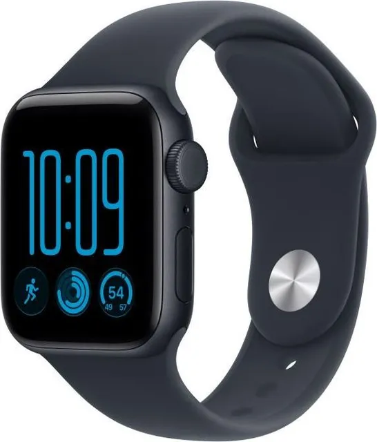 Apple Watch SE 3 GPS + Cellular 40mm Midnight Aluminium Case with Navy Blue Sport Band - M/L