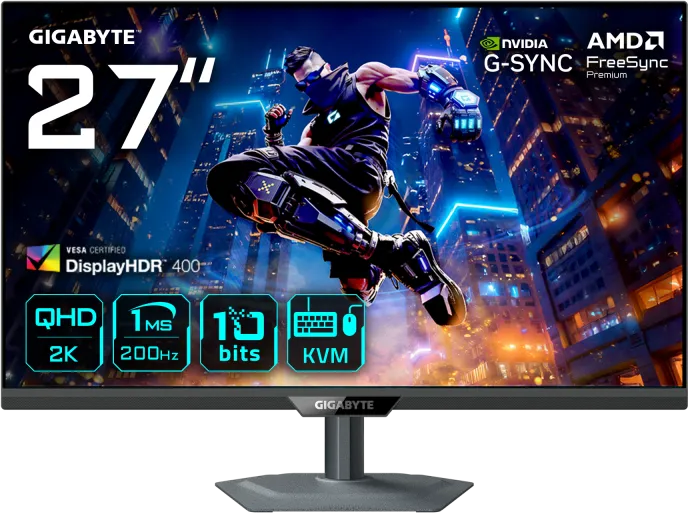 Monitor Gaming Gigabyte M27Q2 QD, 27", 2560 x 1440 pixeli, Black