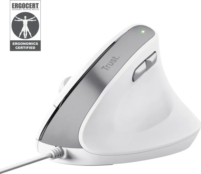 Mouse Trust Bayo II, 2400 DPI, Alb