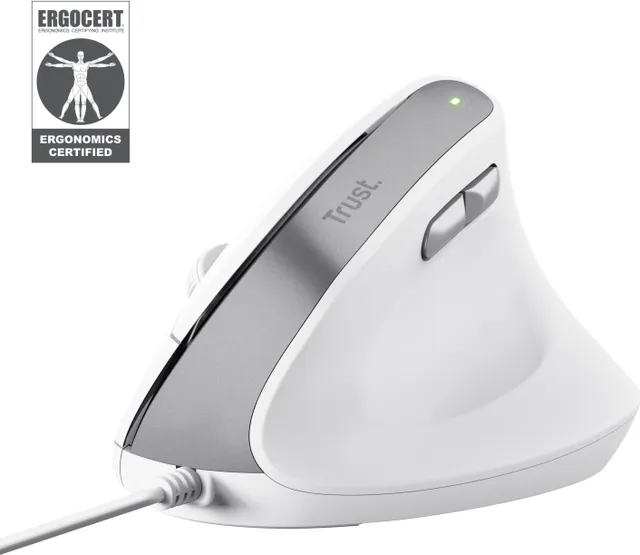 Mouse Trust Bayo II, 2400 DPI, Alb