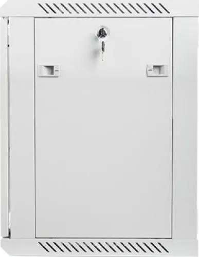 Dulap rack 19" perete 12U / 600x450 (flat pack) cu ușă din sticlă, gri V2