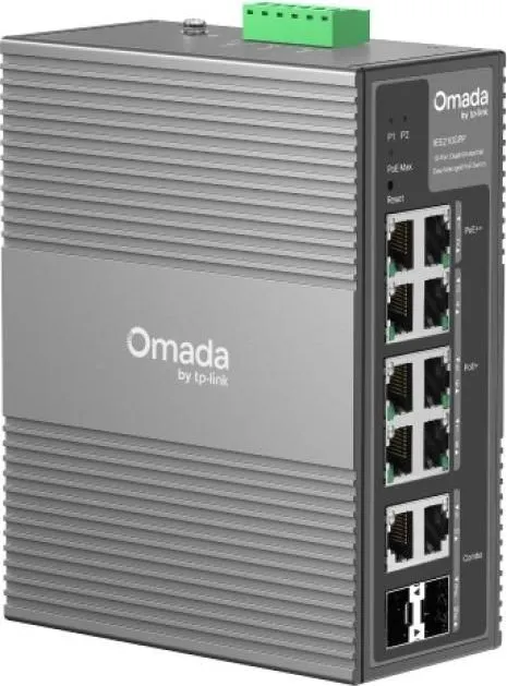 Switch TP-Link Omada IES210GPP, Gigabit, 10 porturi, PoE
