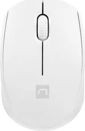 Mouse Wireless Natec Stork, 1600 dpi, Alb