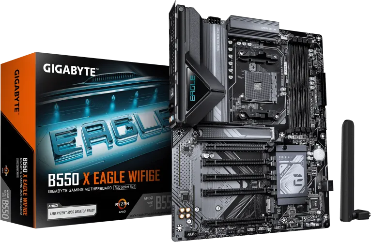 Placa de baza Gigabyte B550 X Eagle WIFI6E, Socket AM4, DDR4, ATX