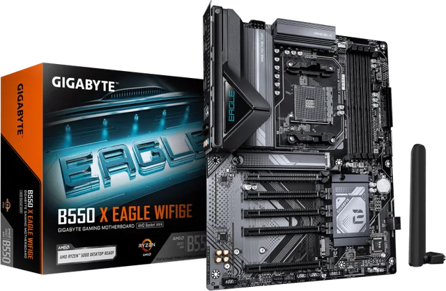Placa de baza Gigabyte B550 X Eagle WIFI6E, Socket AM4, DDR4, ATX