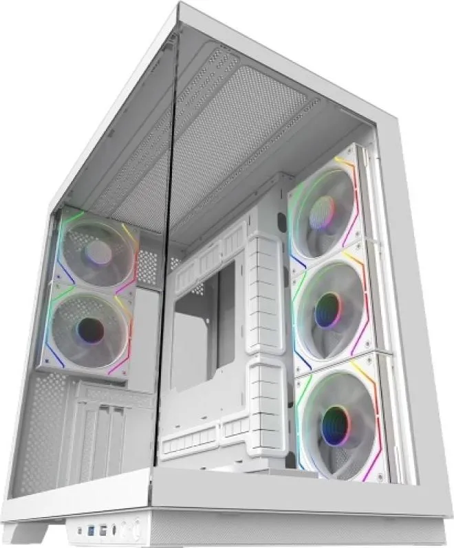 Carcasa Aqirys Janus, RGB, Mid Tower, White