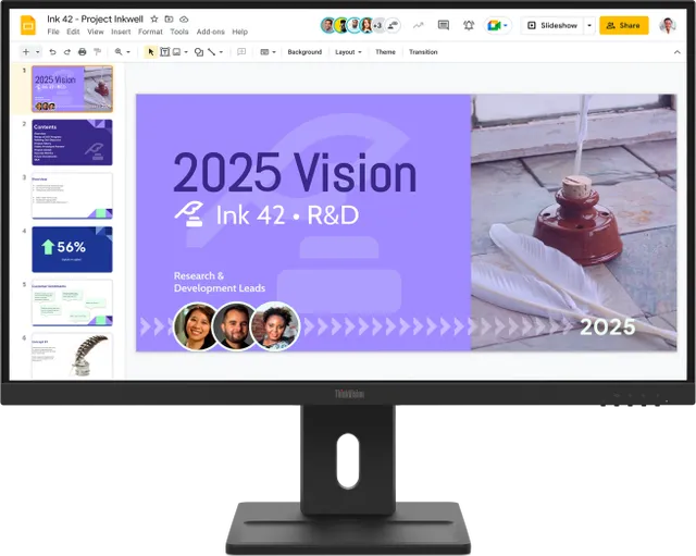 Monitor 27" ThinkVision E27Q-40 Monitor, LED, In-Plane Switching, QHD 2560x1440, 100Hz, 16:9 — Resigilat