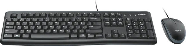 Tastatura Logitech Desktop MK120, USB, Negru, Qwerty