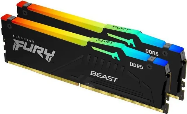 Memorie RAM Kingston DDR5 64GB 5600Mhz CL 36 1.25V Fury Beast Black RGB