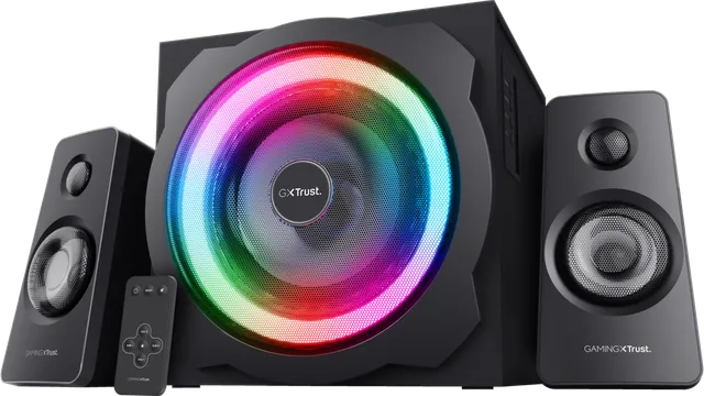 Sistem 2.1Trust GXT629 Tytan cu fir, USB 2.1, putere maxima RMS 120W, frecventa raspuns 20 Hz - 20.000 Hz