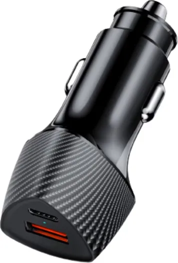 Incarcator Auto Lemontti Lemiafsuctcn, 48W, 2 porturi, Negru