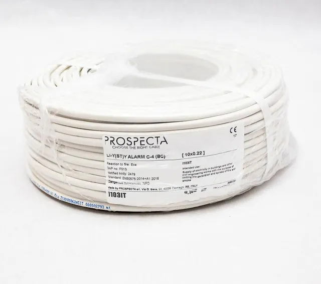 Cablu alarma 10 x 0.22 premium, cupru 100%