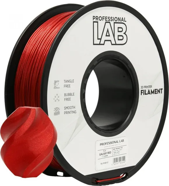 PROF. LAB 3D Filament 1KG PLA Galaxy RED
