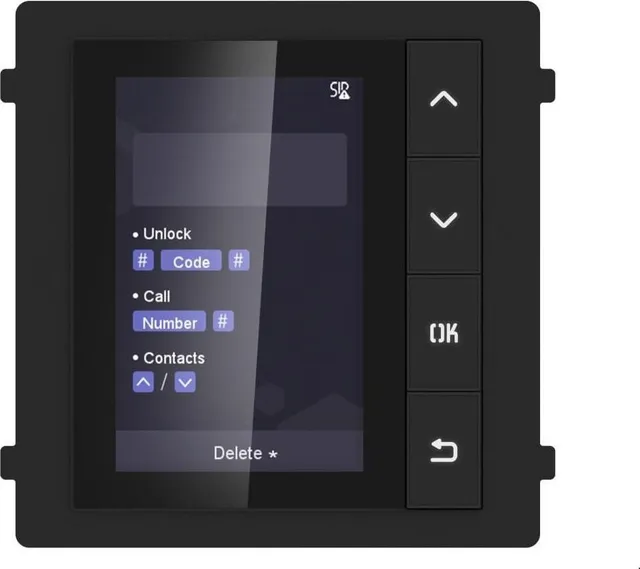 Modul de afisare pentru videointerfon modular Hikvision DS-KD-DIS