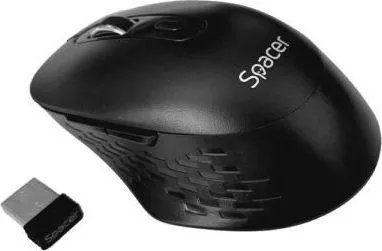 Mouse Wireless Spacer SPMO-WS02-BT, 1600 dpi, Negru