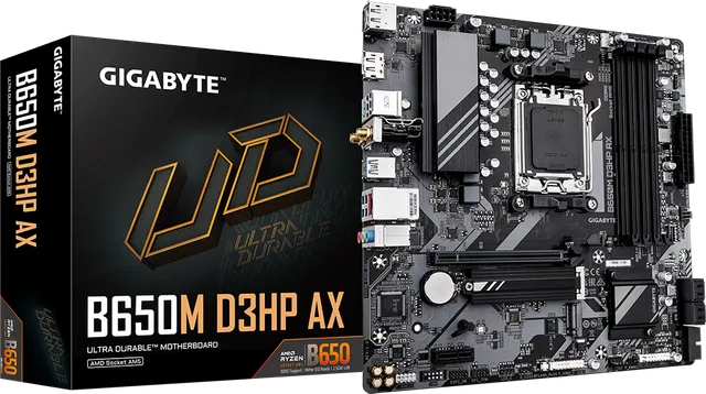 Placa de baza Gigabyte B650M D3HP AX, Socket AM5, DDR5, Micro-ATX