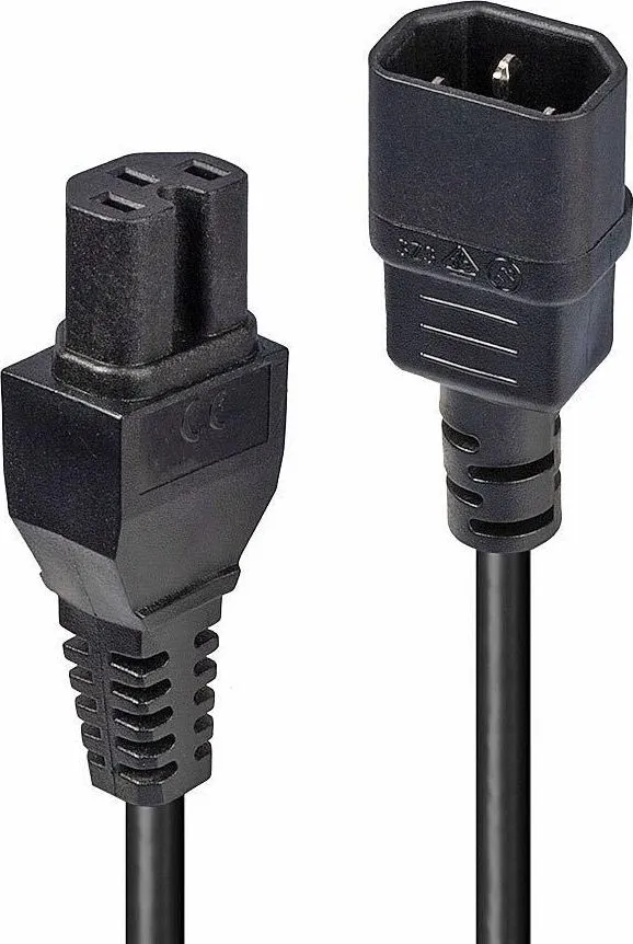 Lindy Extensie Cablu Alimentare 2m C14 to C15