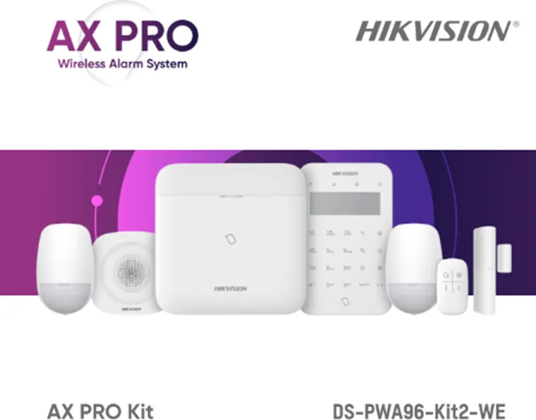 Kit de alarma wireless AX PRO Middle Level DS-PWA96-Kit2-WE