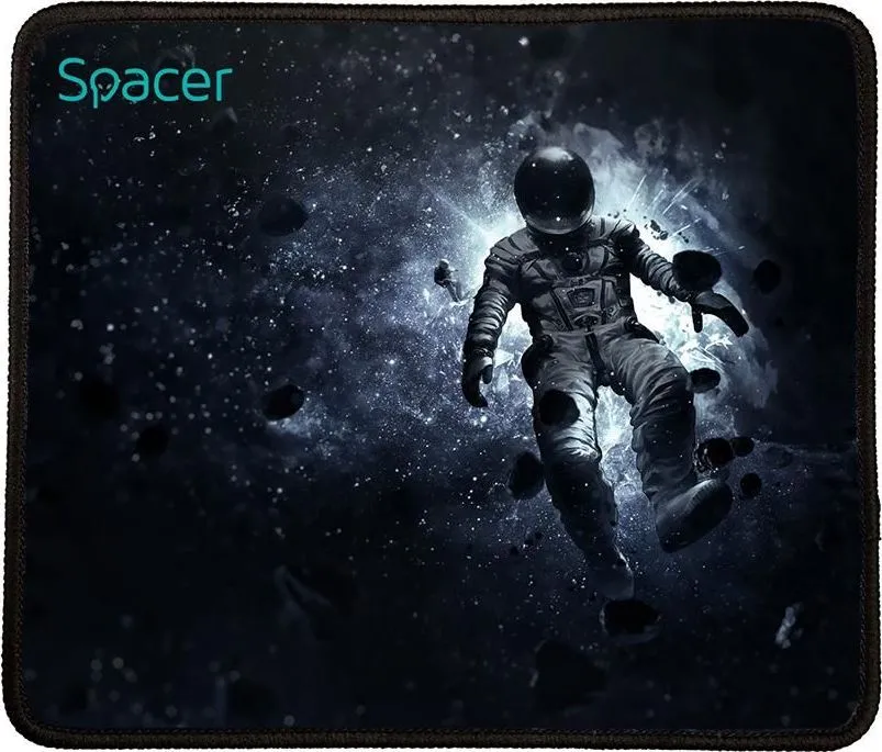Mousepad Gaming Spacer SP-PAD-PICT, 250 x 210 mm, Negru