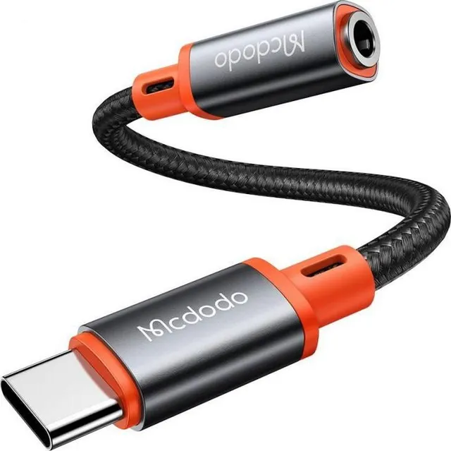 Adaptor Audio Mcdodo Adaptor Castle, Type-C la Jack 3.5, Negru