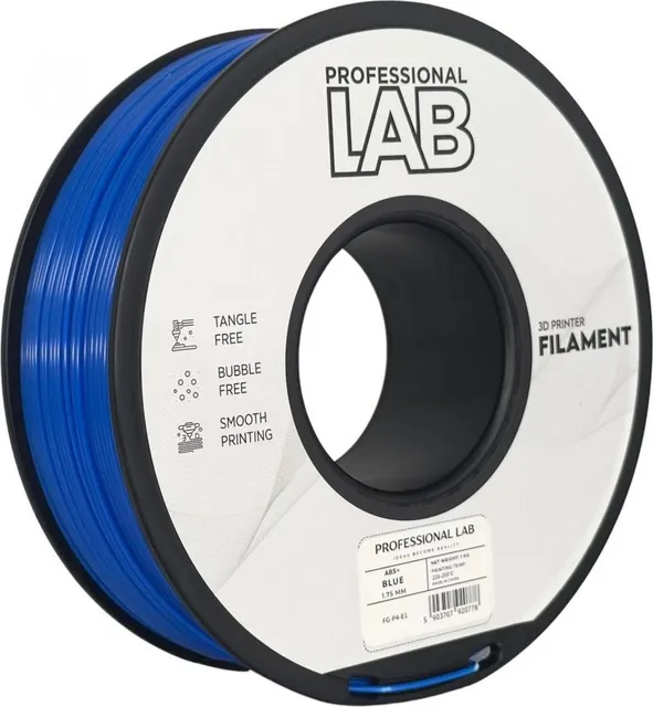 Filament 3D Proffesional Lab, Diamentru 1.75mm, Greutate: 1KG, Culoare: , Material: ABS+, Temperatura: 220-250c.