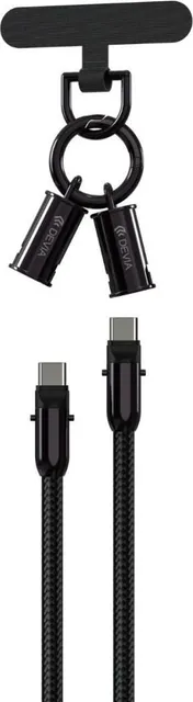 Cablu Devia Extreme Speed, USB C/ USB C, 0.3m, Negru