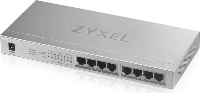 Switch Zyxel GS1008-HP, 8 Port, 10/100/1000 Mbps