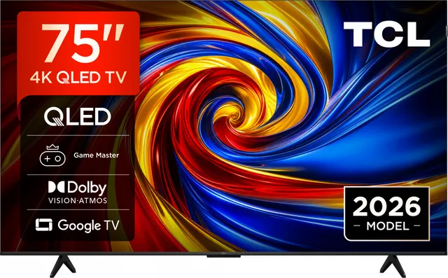 Televizor TCL QLED 75QLED780L, 189 cm, Smart Google TV, 4K (Model 2026)