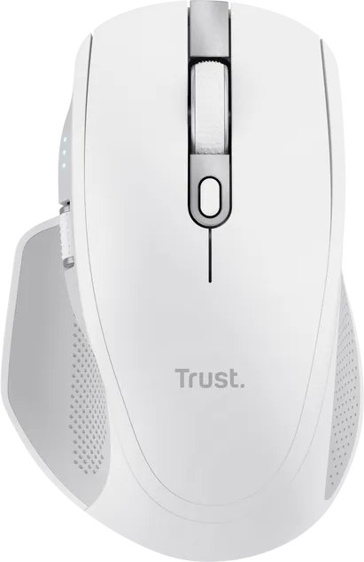 Mouse Wireless Trust Ozaa+, 3200 DPI, Alb