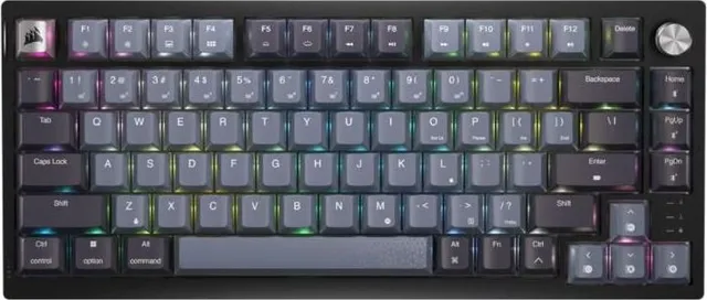 Tastatura Mecanica Gaming Corsair K65 PLUS Wireless 75% RGB, RGB, Wireless, Negru, EN US