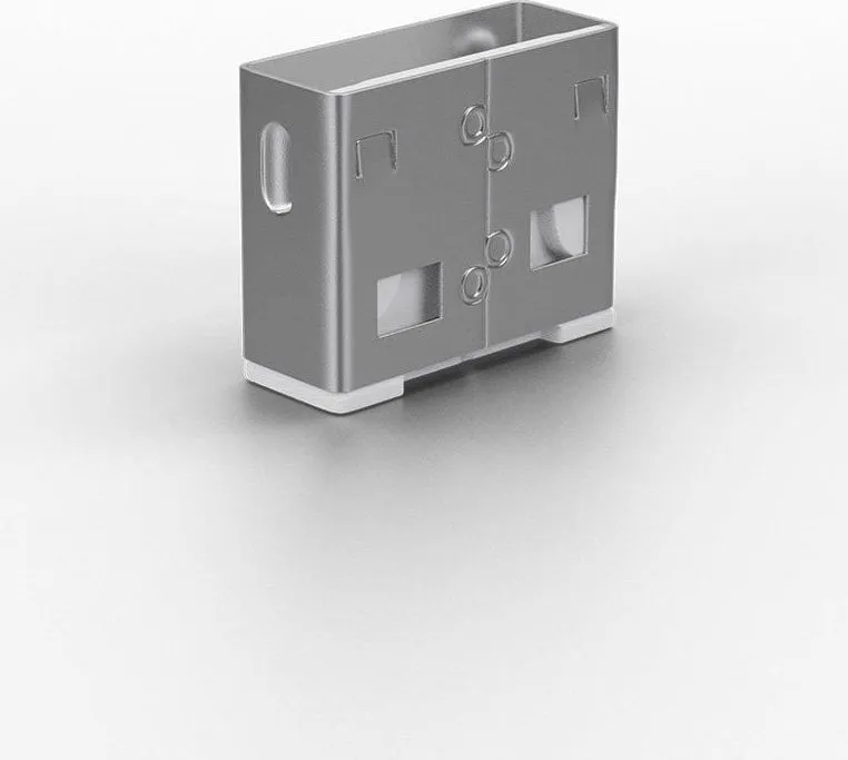 Adaptor USB Locks Lindy, 10 USB, alb