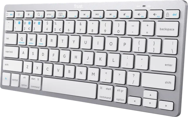 Tastatura Trust 24651, Wireless, Alb, EN US